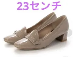 ランバンコレクションオールウェザー対応スクエアトゥパンプス （オークエナメル）のサムネイル