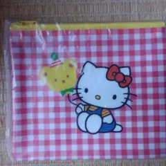 ハローキティーハッピーくじ　フラットポーチ