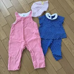 プチバトー/PETIT BATEAU ベビー服まとめ売り／セットアップ/帽子
