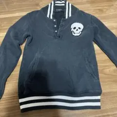 スカル刺繍ダークグレー プルオーバー チャビーギャング