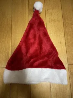 サンタ帽子 赤と白 ポンポン付き