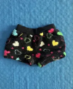 カラフルハート柄フリースパンツ90㎝