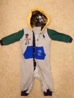 Ralph Lauren フード付きロンパース 3M