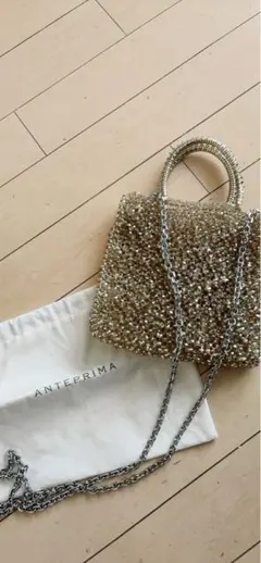 美品 ANTEPRIMA ミニアトゥーラ 2way ワイヤーバッグ シルバー - メルカリ