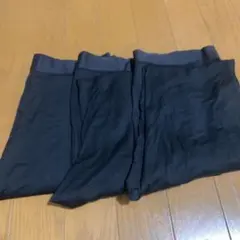 【新品】ユニクロHEATTECH ブラックアンダーウェア 3枚セット　サイズM