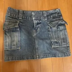 デニムタイトスカート サイドポケット付き