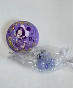 おジャ魔女どれみ　刺繍缶バッジ　めじるしチャーム　瀬川おんぷ