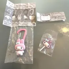 【新品】マイメロ カラフルキャンディ・カラビナマスコットチャーム2点セット