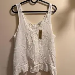 新品　American Eagle M キャミソール 白　水着　タンクトップ　海のサムネイル