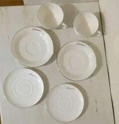 KANSAIケーキ皿2枚とイヴサンローランカップ＆ソーサ2客