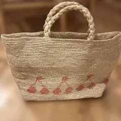 ボンポワン bonpoint 刺繍つきチェリーバッグ マザーズバッグ - メルカリ