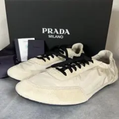 現行品 PRADA コラプス スニーカー Re-Nylon xスエード 25SSのサムネイル