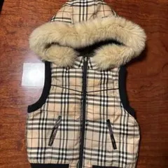 Burberry 110cm ノバチェック　カーキ　リバーシブル　フォックス