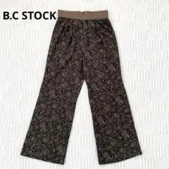 B.C STOCK ペイズリードビーパンツ フレア ウエストゴム 美品のサムネイル