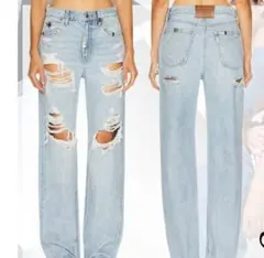 Alexander wang メタルダメージデニム