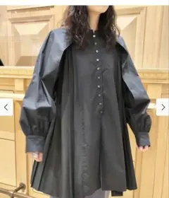 【GW限定価格】RBS　BEAMS　サイドプリーツロングシャツ
