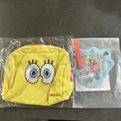 モスバーガー✖️スポンジ・ボブ　スクエアポーチ&パスケース