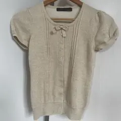 emit of energy Ray Beams/ベージュニット 半袖