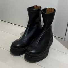 アンヘルアラルコン　バックジップモールドソールブーツ