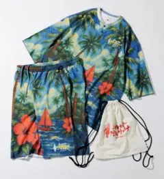 サウナ田ヒロユキ×サウベニア　コラボ別注 フリークスストア 館内着3点セット サウベニア 別注 フリークスストア × サウナ田ヒロユキ セットSサイズ