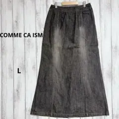 COMME CA ISM デニムロングタイトスカート L バックスリット Y2Kのサムネイル