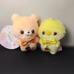 【匿名発送】すくっとたっちさん　おしおしからー2 ひよこさん　いえろー オレンジ