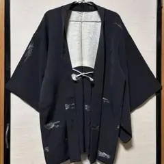 着物の羽織 黒紅葉