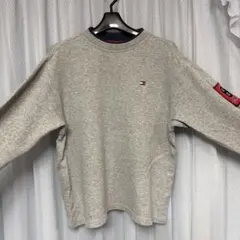 トミー ヒルフィガー スウェット 刺繍ロゴ トレーナー M 古着
