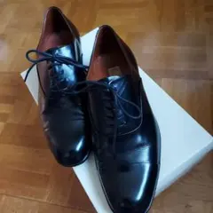 Savalonブラック革 靴