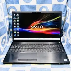 第9世代！人気VAIO✨快速SSD256☆i5☆大人な黒PC♪カメラ！Win11のサムネイル