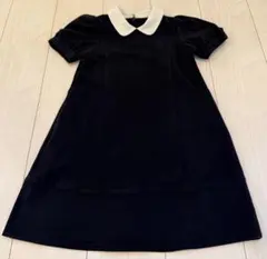 【組曲】濃紺ワンピース お受験に最適 半袖ワンピース 左右ポケットあり