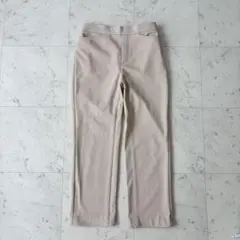 ハルメク 裏起毛パンツ ストレート ストレッチ あたたかフリース 極暖パン Mのサムネイル