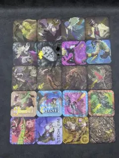 ジョジョ　スクエアコースター　20種　セミコンプ