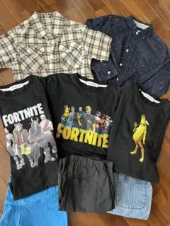 フォートナイトTシャツ3枚 シャツ2枚 パンツ3枚 セット