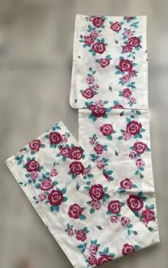 浴衣 単品 白地 薔薇柄　新品　SEIKO MATUDAのサムネイル