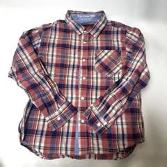 Blue Cross 1999 チェック柄長袖シャツ 綿100％　SS