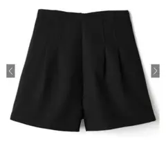 GRL ハイウエストタックショートパンツ　ブラックMサイズ