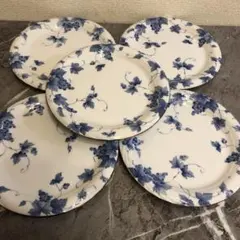 美品　たち吉Adam & Eve ブドウ柄皿 5枚セット