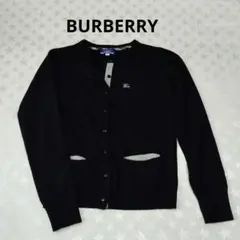 BURBERRY★【美品】ブラック ボタン付きニットカーディガン