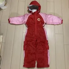 子ども用 赤とピンク スノーウェア