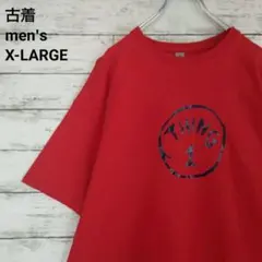 古着 GILDAN ギルダン Tシャツ THING1 ビッグサイズ レッド XL