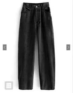 GRL グレイル　カーブデニムパンツ[qu01]