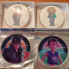 匿名☆ミルキーサブウェイGratte4点セット　アクリルコースター　アカネカナタ