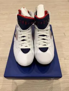 Air Jordan 7 RETRO BCFC ホワイト/ネイビー/レッドのサムネイル