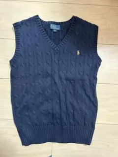 ポロラルフローレン　子供用ベスト　ネイビー　サイズ7