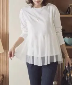 アメリカンホリック　チュールドッキングカットプルオーバー