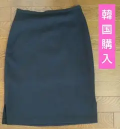 韓国購入ブラックタイトスカートサイズ55（M）