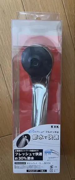 新品未開封★KVK 節水ｅシャワーｎｆ シャワーヘッド(メッキ) PZS313Tのサムネイル