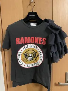RAMONES ショルダーフリルTシャツ