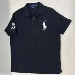 Polo Ralph Lauren ポロシャツ ビッグポニー ブラック XXL - メルカリ